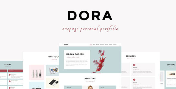 Dora Onepage Personal/Portfolio