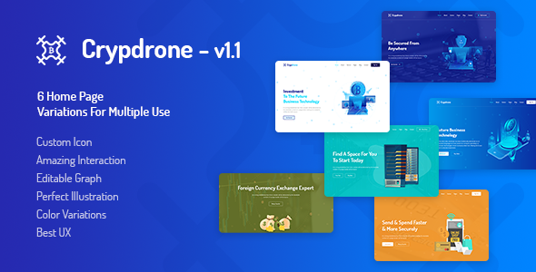 Crypdrone v1.1 - Multipurpose Cryptocurrency Hosting with WHMCS Template