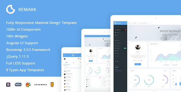 Remark - Responsive Bootstrap Admin Template