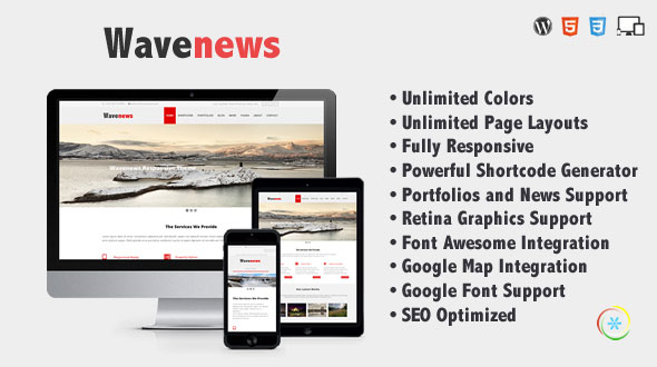 WaveNews – Responsive Multipurpose Creative Theme