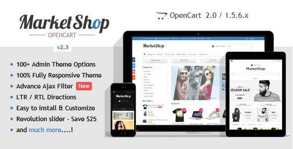 MarketShop v2.3 - Multi-Purpose OpenCart Theme