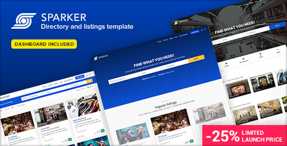 Sparker v1.1 - Directory and Listings Template