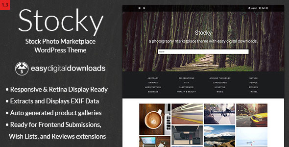 Stocky v1.3 - A Stock Photography Marketplace Theme