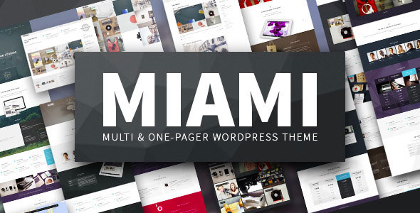 Miami v1.4.2 - Multi & One Page WordPress Theme