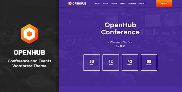 OpenHub v1.1 - A Stylish Events & Conference Theme