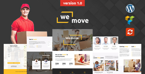 WeMove v1.0 - Home Moving & Logistic WordPress Theme