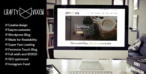 Vixen Blog v1.4 - Responsive DIY WordPress Blog