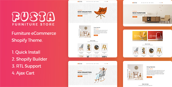 Fusta - Furniture Shopify Theme + RTL + Dropshipping