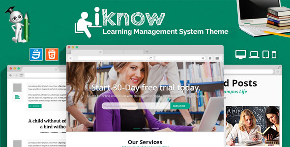 iKnow - Learning Management System Template