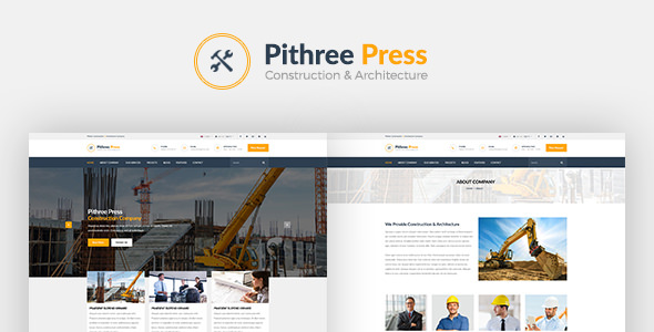 Pithree v1.5 - Construction & Building WordPress Theme
