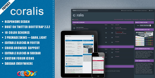 Coralis - Themeforest Responsive Theme for phpBB3