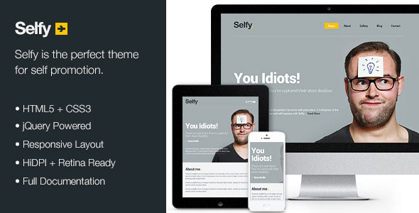 Selfy - Themeforest Personal Site HTML Template