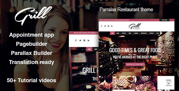 Grill v1.2 - Themeforest Parallax Restaurant & Events