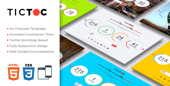 TICTOC v1.2 - Coming Soon Countdown Template