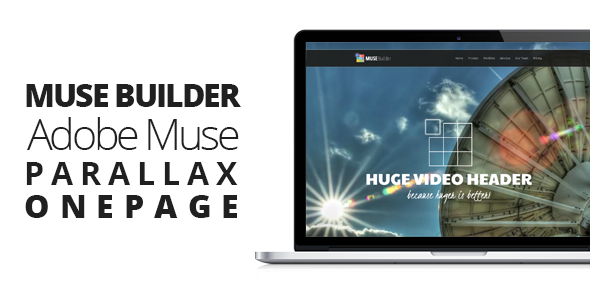 Muse Builder - Parallax OnePage Muse Template