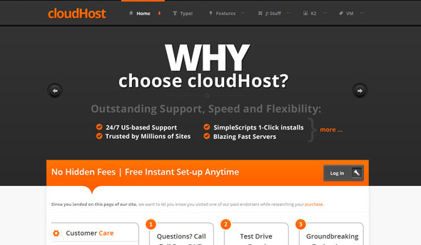 CloudHost - Bonusthemes Joomla Hosting Template