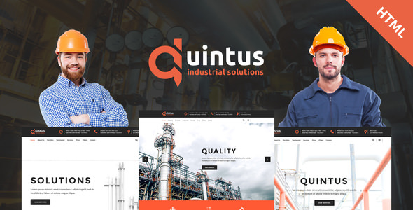 Quintus v1.1 - Industry / Factory / Engineering HTML5 Template
