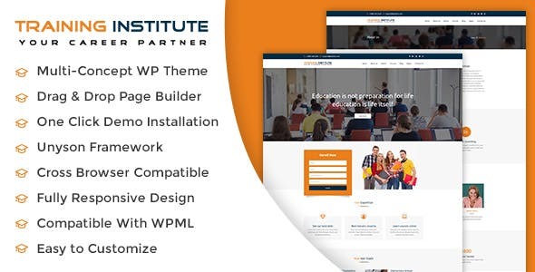 Education & Training Institute WordPress Theme