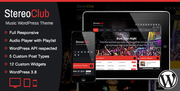StereoClub - NightClub & Band WordPress Theme