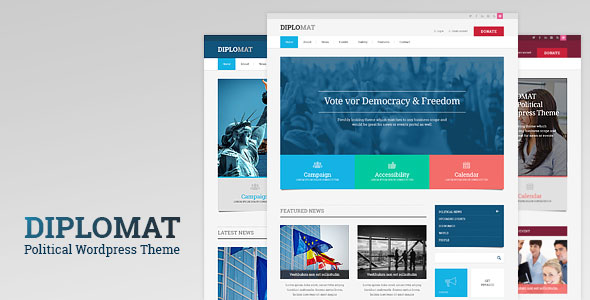 Diplomat v1.2 - Political Candidate / Party WordPress Theme