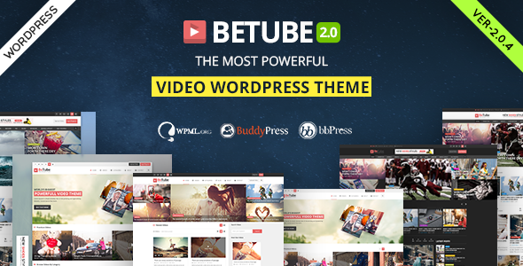 Betube v2.0.4 - Video WordPress Theme