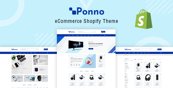Ponno - Electronics eCommerce Shopify Theme + RTL + Dropshipping