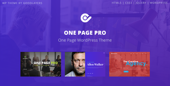 One Page Pro v1.2.1 - Multi Purpose OnePage Theme