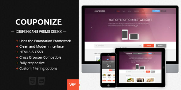 Couponize v1.2 - Responsive Coupons and Promo Theme