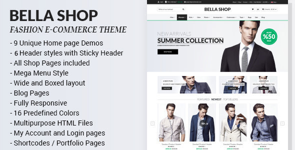 Bella - eCommerce HTML Shop with RTL