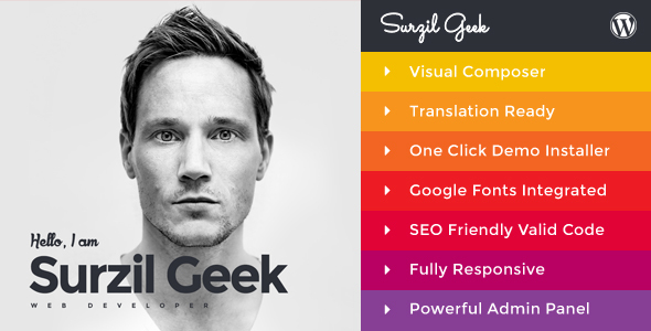 Geek v1.5 - Personal Resume & Portfolio Theme