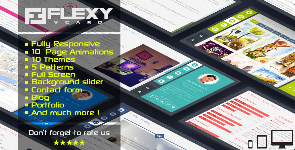 FlexyVcard - Themeforest Responsive Vcard Template