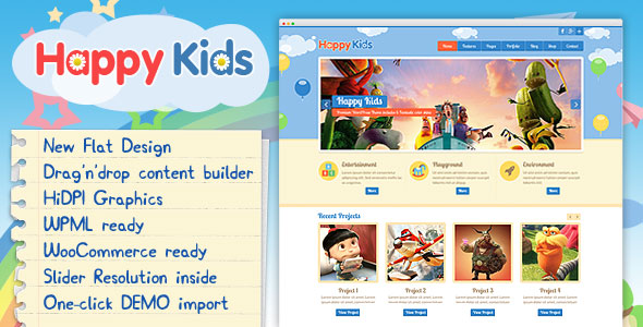 Happy Kids v3.4.9 - Children WordPress Theme