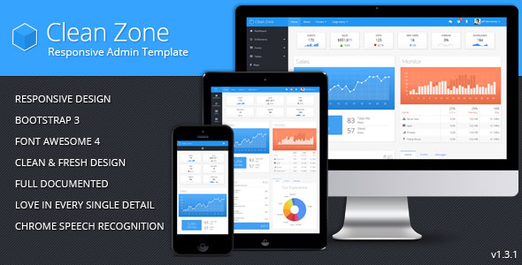 Clean Zone - Themeforest Responsive Admin Template