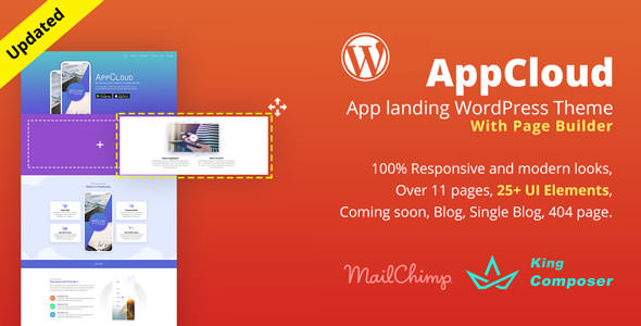 AppCloud v1.0.6 - App Landing WordPress Theme