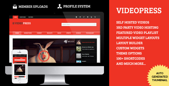 VideoPress - Themeforest Self Hosted Video Streaming Theme