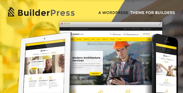 BuilderPress v1.0.4 - WordPress Theme for Construction