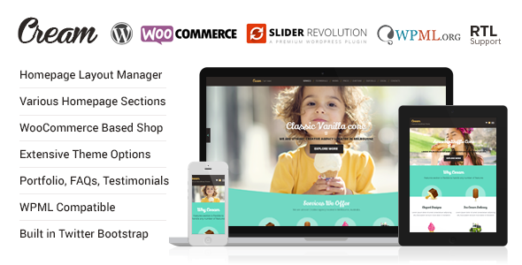 Cream v1.3.5 - WooCommerce WordPress Theme