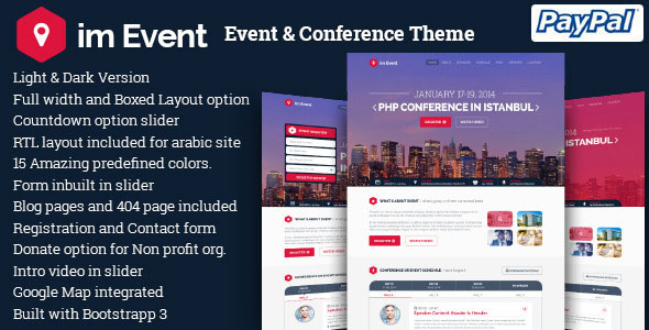 im Event v3.2.1 - Event & Conference WordPress Theme
