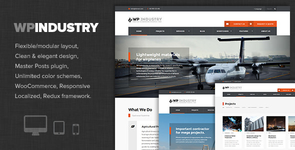 WP Industry v1.5 - Industrial & Engineering WP theme
