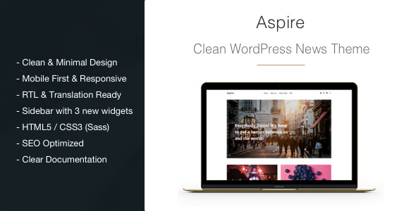 Aspire v1.2.8 - News & Magazine Clean WordPress Theme