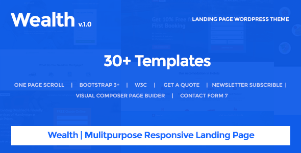 Wealth v1.2.6 - Multi-Purpose Landing Page Theme