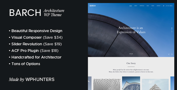 Barch v1.2 - Architecture Portfolio WordPress Theme