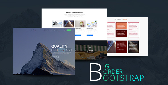 BIG Border - Creative One Page Parallax Bootstrap Template