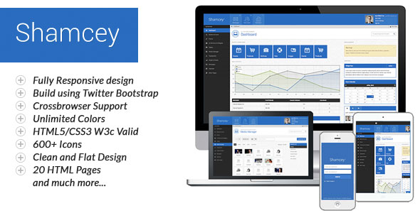 Shamcey Themeforest Metro Style Admin Template