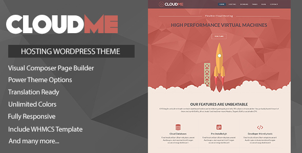 Cloudme Host v1.1 - WordPress Hosting Theme + WHMCS