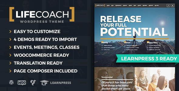 Life Coach v2.3.2 - WordPress Theme