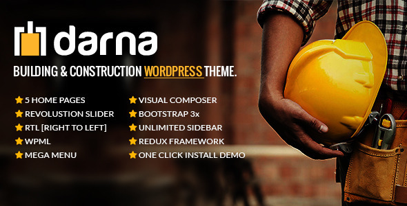 Darna v1.1.7 - Building & Construction WordPress Theme