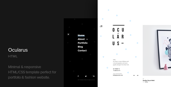 Ocularus - Minimal Photography Html Template