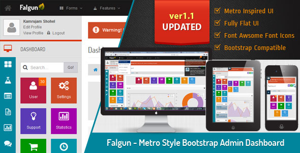 Falgun - Themeforest Metro Style Bootstrap Admin