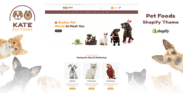 Kate v1.1 - Dog & Pets Food Store Shopify Theme